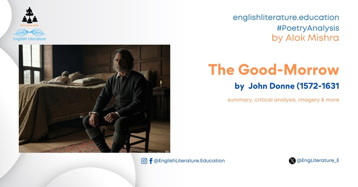 The Good Morrow by John Donne summary critical analysis by Alok Mishra English Literature Education