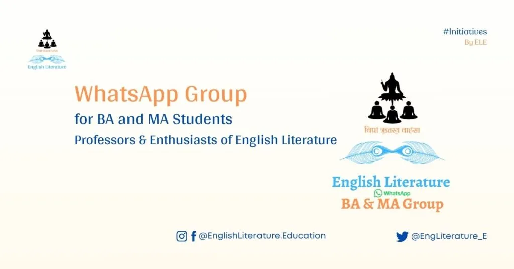 BA MA WhatsApp Group English Literature Initiatives by English Literature Education Alok Mishra