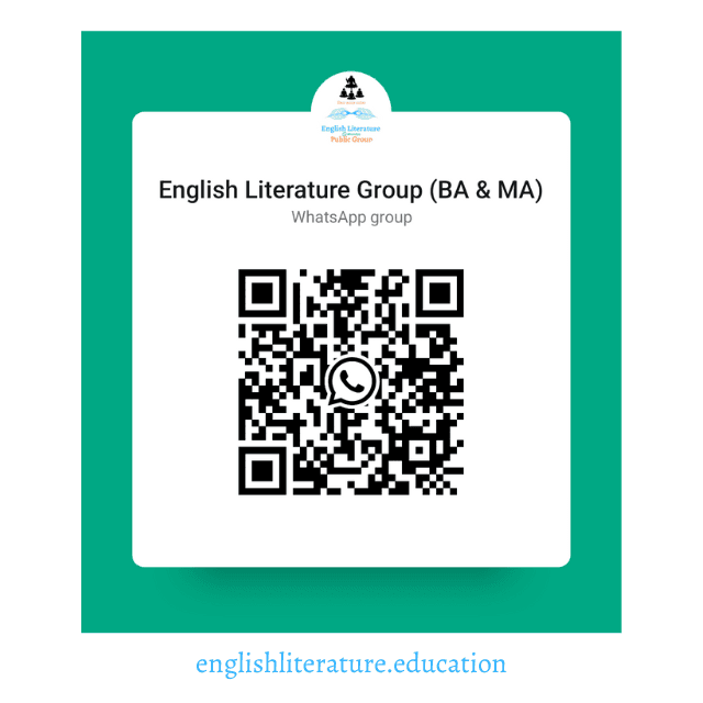 English Literature BA MA Group WhatsApp Link QR English Literature Education