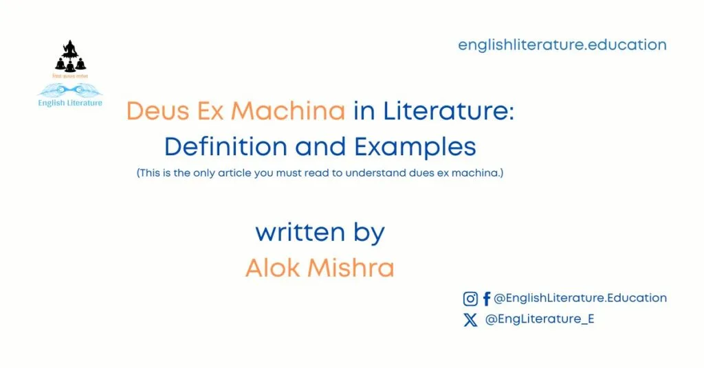 Deus Ex Machina literary device Definition and Examples English Literature