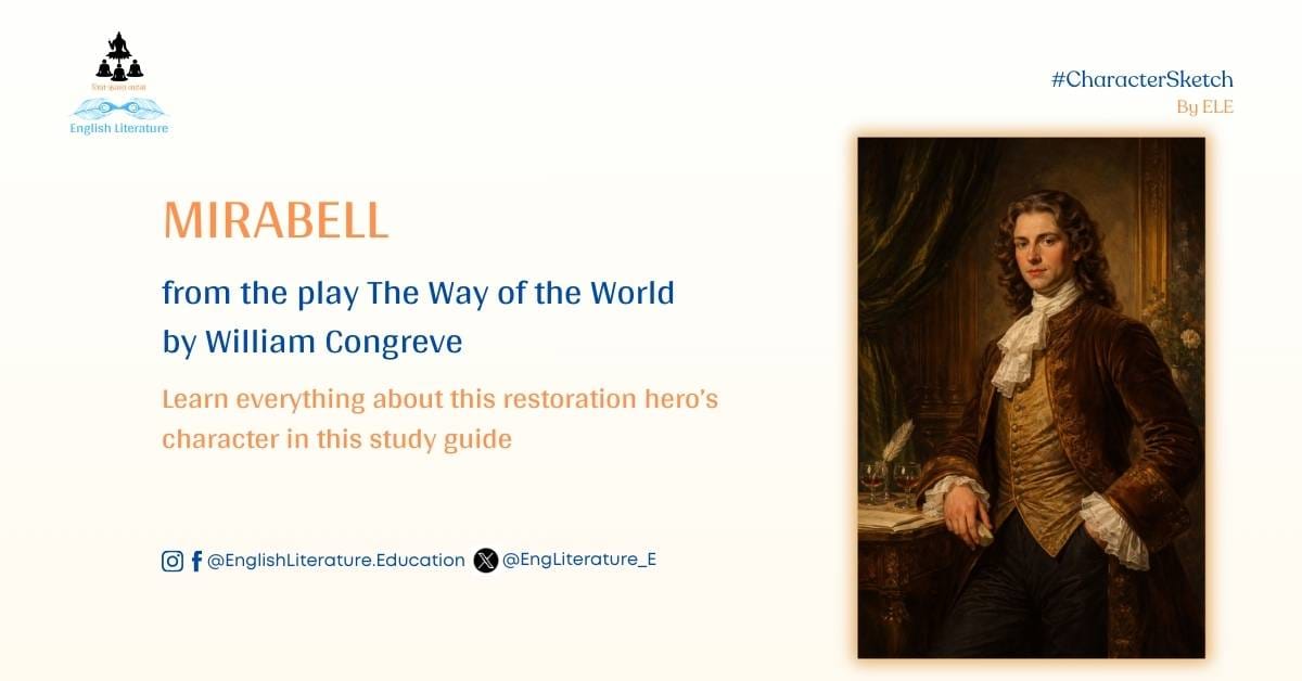 MIrabell Character Sketch Analysis The Way of the World English Literature