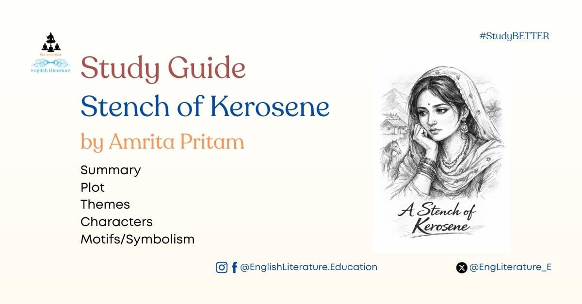 Stench of Kerosene by Amrita Pritam Study Guide English Literature Education